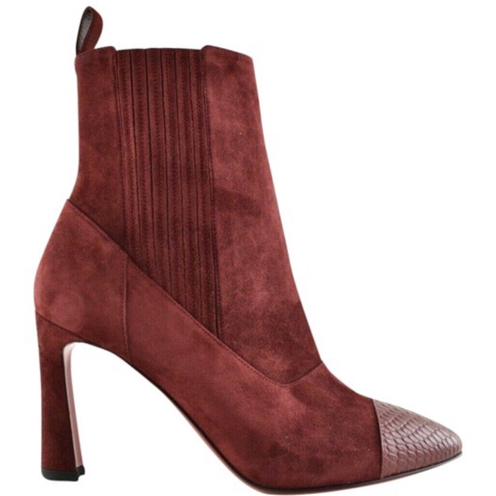 CHRISTIAN LOUBOUTIN Me in the 90s Burgundy Boot 38 - Picture 3 of 12